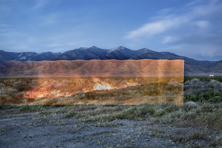 Stefan Petranek, _Fire Line (Lovelock, NV)_, 2019. Archival Inkjet Print, 24 x 36 inches. Courtesy of the artist