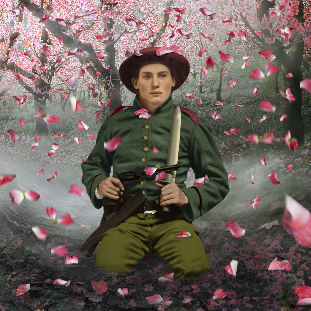 Angie Rucker, Private William Anthony Holland, 2019. Digital photograph on metal, 20 x 20 inches