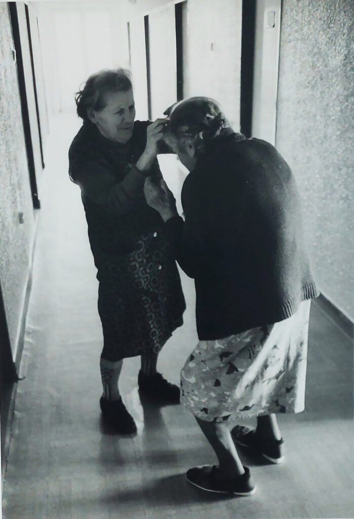 Jano Rečo, Untitled, from _The Seniors Home_, 1996. Silver gelatin print, 9¼ × 6½ inches. Courtesy of the artist CCAC Long Lives 2 Reco Jano 2, FotoFocus Cincinnati