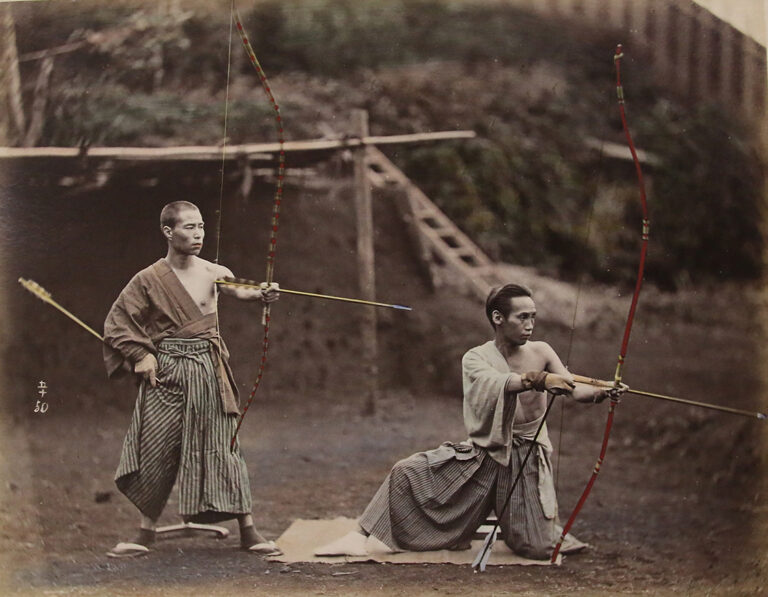 DAI Looking for Japan 3 DAI Photographer Unknown Untitled Men with Bows and Arrows 300dpi