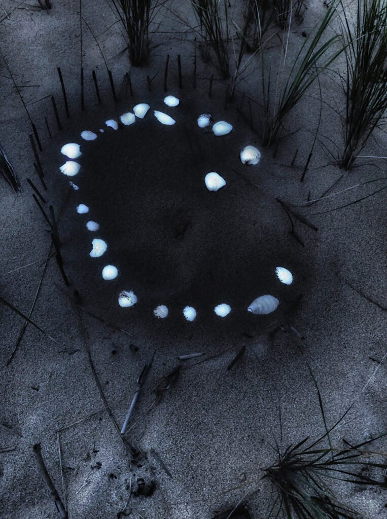 Anne Eder, _Magic Circle_, from _Mysteries of Plum Island_, 2023. Toned salted paper print, 14 × 11 inches. Courtesy of the artist NKU This Land 1 AnneMagicCircle, FotoFocus