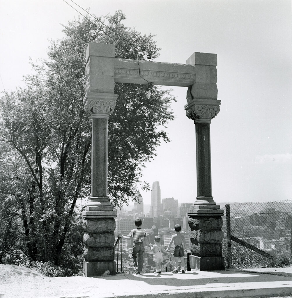 Daniel Ransohoff, _Views_, c. 1950s. Photograph reprinted on PVC exhibit board, 10 × 8 inches. Courtesy of the Cincinnati Museum Center OTR Ransohoff 1 FotoFocus Submission OTR Museum 3 13 2026, FotoFocus Cincinnati